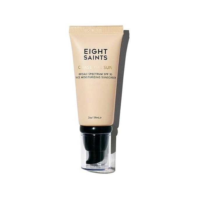 Eight Saints Chase the Sun Broad Spectrum SPF (30) Face Moisturizing Sunscreen, Natural and Organic Mineral-Base Sun Protection Daily Face Moisturizer, 2 Ounces, New Formula-VivaGrace Women