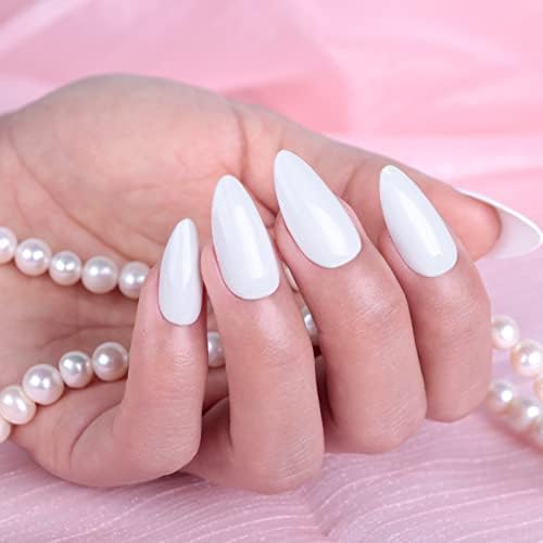 Imtiti Gel Nail Polish, 15ml White Color Soak Off LED Long-Lasting Polish, DIY Art Starter for Manicure Salon, Women and Girls