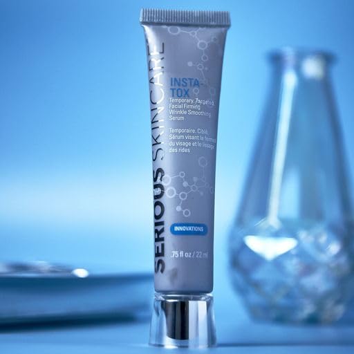 Serious Skincare INSTA-TOX Instant Wrinkle Smoothing Serum - Improves appearance of Fine Lines & Wrinkles -Temporarily Tightens Skin - Instant Line Filler - Two .75 oz. Tubes (2Pack)-VivaGrace Women