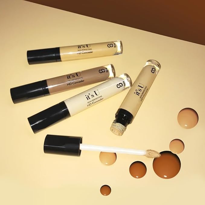 Sistar it's U Skin Perfecting HD Concealer Full Coverage Lightweight Long Lasting Correcting Liquid Contour Cover Masker Makeup 5 ml / 0.17 fl. oz (Fawn)-VivaGrace Women