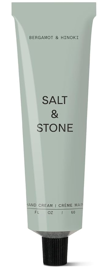 Salt & Stone Hand Cream for Women & Men | Bergamot & Hinoki | Hydrates, Nourishes & Softens Skin | Restores Dry Cracked Hands | Fast-Absorbing | Cruelty-Free & Vegan (2 fl oz)-VivaGrace Women