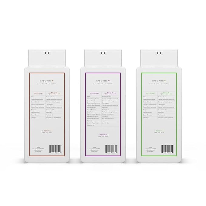 Native Body Wash Contains Naturally Derived Ingredients | for Women & Men, Sulfate, Paraben, & Dye Free Leaving Skin Soft & Hydrated |Coconut & Vanilla, Lavender Rose, & Cucumber Mint, 18 oz Pack of 3-VivaGrace Women