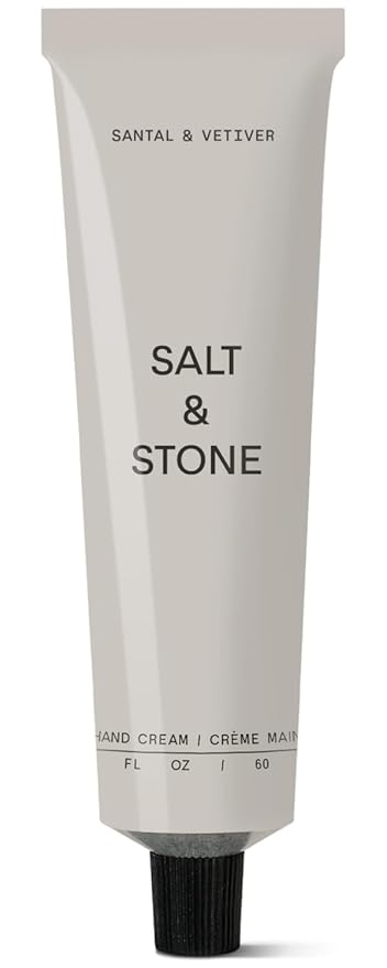 Salt & Stone Hand Cream for Women & Men | Santal & Vetiver | Hydrates, Nourishes & Softens Skin | Restores Dry Cracked Hands | Fast-Absorbing | Cruelty-Free & Vegan (2 fl oz)-VivaGrace Women