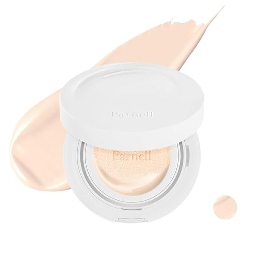 Parnell Cicamanu Serum Cushion - Moisturizing Foundation for Soothing, Coverage, Glass Skin and Lightweight for Sensitive and Dry Skin Pearl Skin (0.52 Fl Oz) (13C)-VivaGrace Women