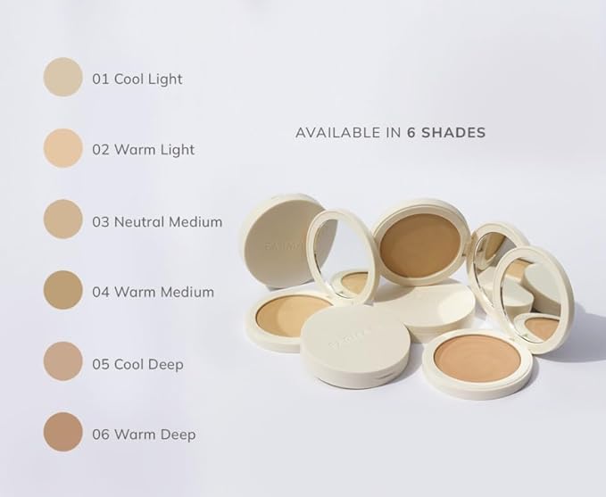 FARMASI Makeup BB All in One Powder, Lightweight, Long-Lasting Medium-Full Coverage with Flawless Finishing, will Look More Natural and Smooth Than Ever, 0.5 oz, Cool Deep-VivaGrace Women