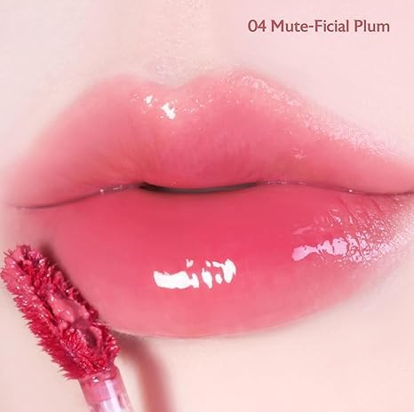 MILKTOUCH Jelly Fit Lip Tint (04 Mute-Ficial Plum) with Cooling Plumping Effect and Water-Based Non-Sticky Texture | Long Lasting Korean Beauty Lipstain Tinted Gloss Oil Brown K Makeup-VivaGrace Women