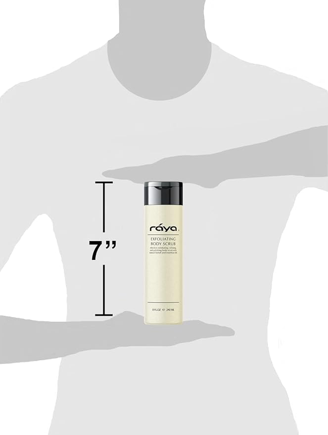 RAYA Exfoliating Body Scrub 8 oz (S-103) | Exfoliating, Refining, and Polishing Body Scrub | Made with Natural Loofah and Essential Oils | Relieves Ingrown Hairs-VivaGrace Women