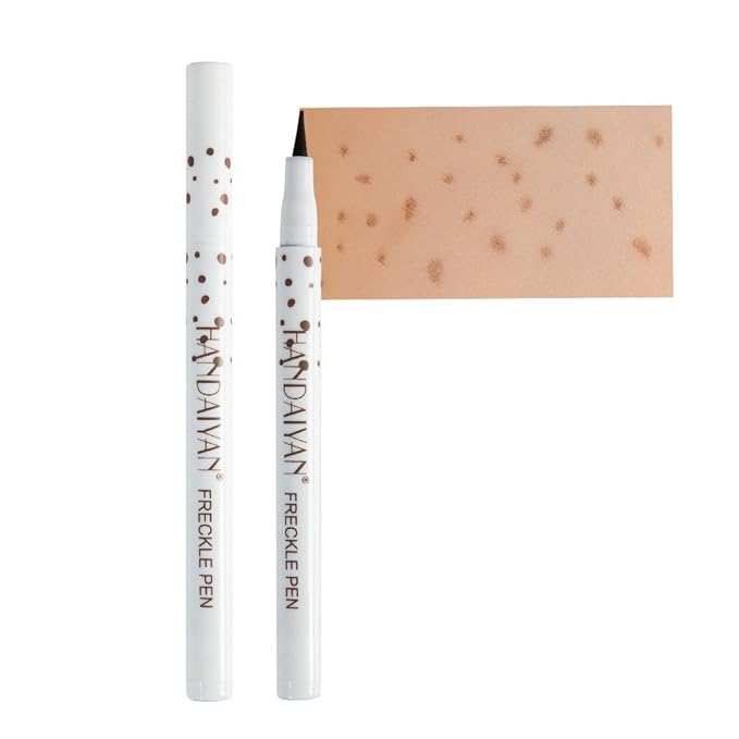 Freckle Pen 4 Colors Natural Freckle Pen Fake Freckle Pen Waterproof Long Lasting Soft Spots Natural Relaxing Sun Makeup (Chestnut)-VivaGrace Women