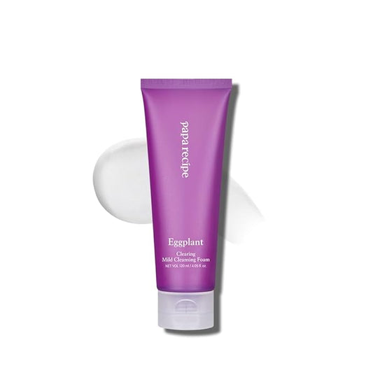 Papa Recipe Eggplant Moisturizing Cleansing Foam for Sensitive, Dehydrated, and Acne-Prone Skin-VivaGrace Women