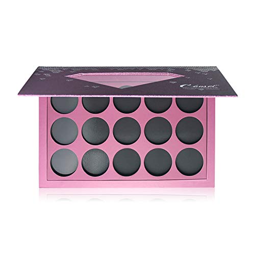 Large-Sized Empty Magnetic Makeup Palette with Diamond-Shaped Transparent Window-VivaGrace Women