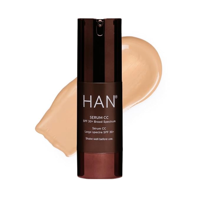HAN Skincare Cosmetics Serum CC with SPF 30 I Vegan I Cruelty-Free I Waterless (Shade 3)-VivaGrace Women