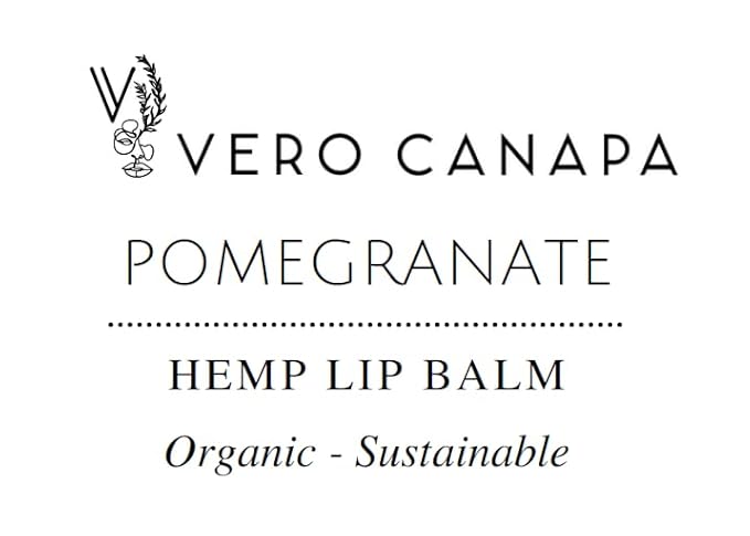 Pomegranate Organic Hemp Lip Balm with SPF - 3 Pack | Lip Moisturizer |Sunscreen Lip Balm | SPF Lip Balm | Lip Care | Lip Balm Hydrating | Lip Balm Bulk | Lip Balm SPF | Lip Care Products-VivaGrace Women
