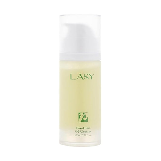 L.ASY ProxiGlow O2 Cleanser (3.4 fl.oz) – Oxygen-Infused Hydrating Facial Wash-VivaGrace Women