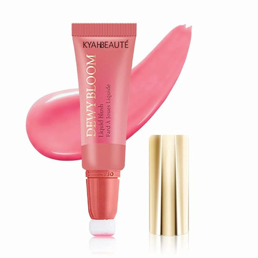Mysense Liquid Blush Makeup Wand, Soft Cream Blush for Cheeks Tint, Matte Blush Contour Wand with Cushion Applicator, Dewy Finish, Weightless, Fresh Natural-Looking, 103 Rosa-Cool Pink, 0.34fl.oz-VivaGrace Women