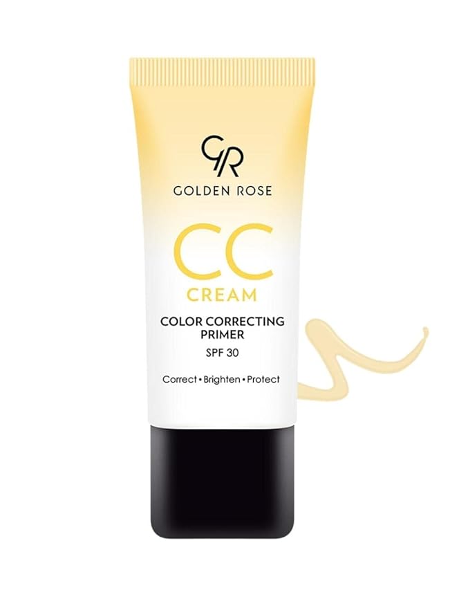 Golden Rose Makeup CC Cream Color Correcting Primer - (Yellow)-VivaGrace Women