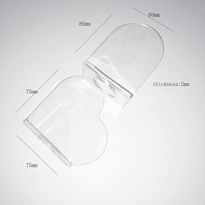 1 Pack Transparent Acrylic Nail Art Hand-held Palette Nail DIY Art Design Paint Color Mixing Manicure Tool, Heart Shaped-VivaGrace Women