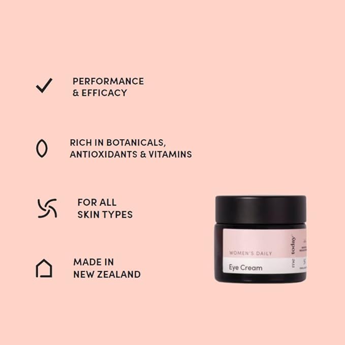 Women's Daily Eye Cream, 20ml, Nourish and Hydrate with Vitamin B3 and B5, Ginseng and Cranberry, Natural Ingredients, Vegan-VivaGrace Women