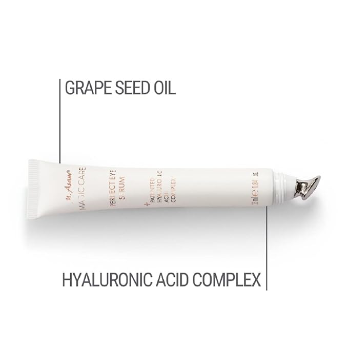 M. Asam MAGIC CARE Perfect Eye Serum - eye serum with 360° tightening effect, effectively fights puffiness & dark circles, tightens the eyelid, eye care with hyaluronic acid complex, 0.84 Fl Oz-VivaGrace Women