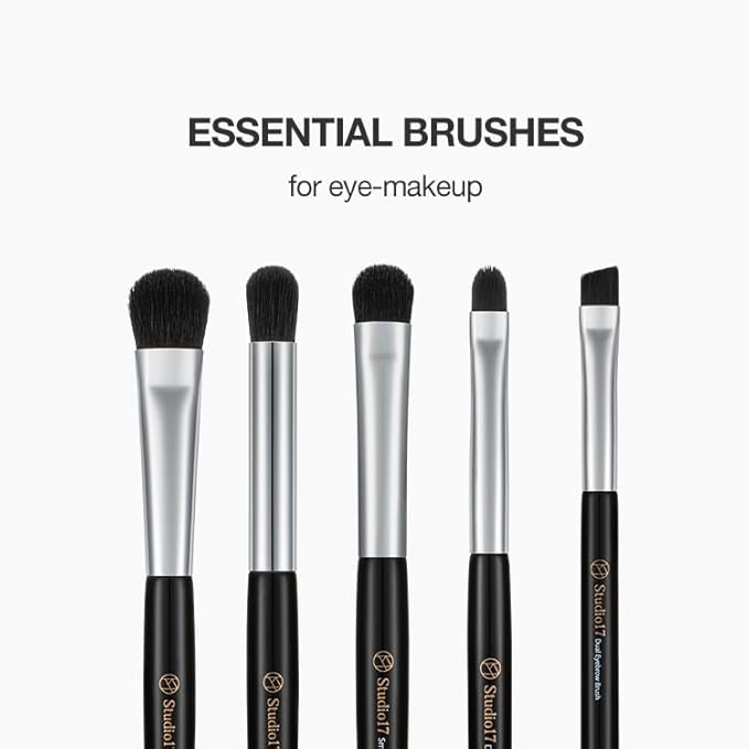 Eye Makeup Brush Set 5 Pcs | Small & Portable Eye Shadow Brushes | Korean Eye Makeup Brushes | Premium Synthetic Bristles for Professionals-VivaGrace Women