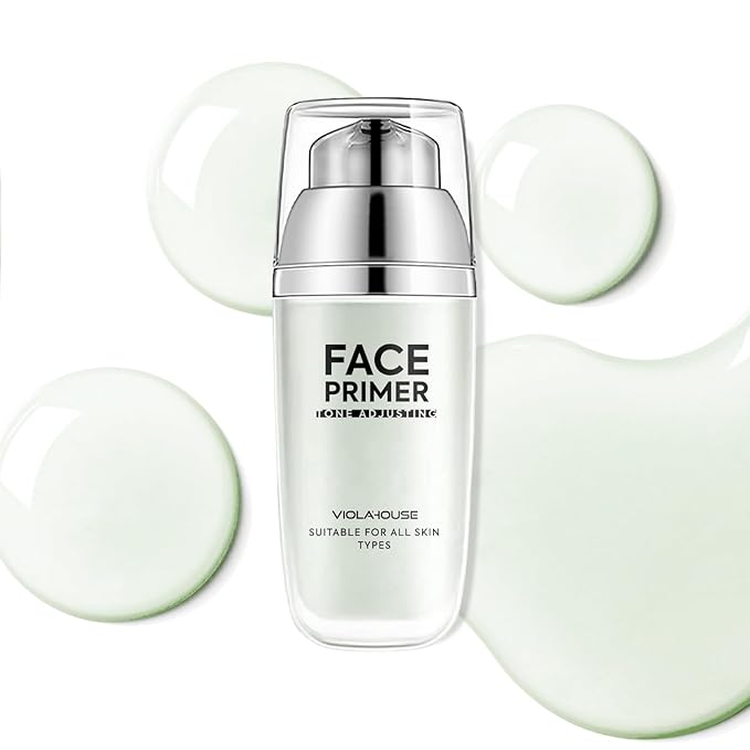 VIOLA HOUSE Face Primer, Tone Adjust Primer For Face Before Makeup-Refined, Bright And Smooth The Skin And Fills Fine Lines (Mint Green)-VivaGrace Women