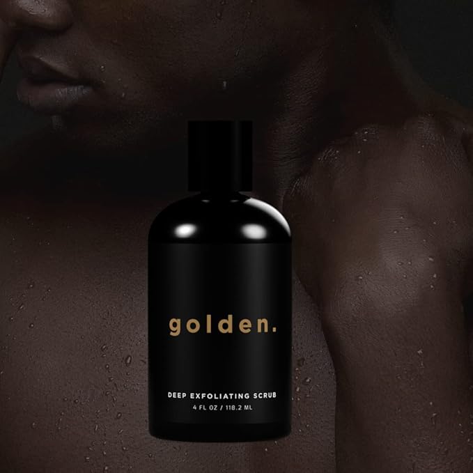 Golden Grooming Co. Exfoliating Face Scrub for Men - Deep Cleansing Facial Cleanser w/Coconut Oil & Aloe Vera - Exfoliating Face Wash for Men - Face Scrub for Oily & Dry Skin - For All Skin Types-4oz-VivaGrace Women