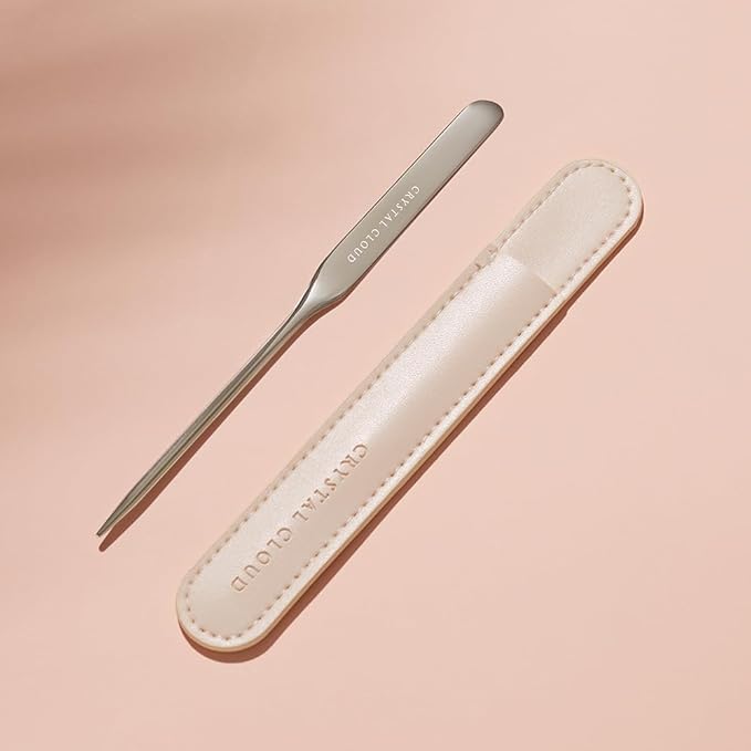 Korean Professional Pro Stainless Steel Makeup Cosmetic Spatula Tool Makeup Art Tool For Nail Art Eye Shadow Eyelash Makeup Professional Pigment Blending-VivaGrace Women