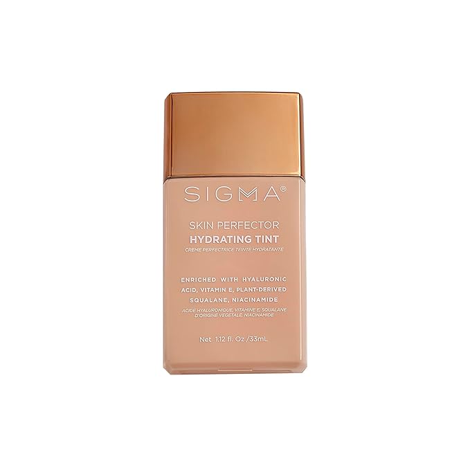 Sigma Beauty Skin Perfector – Hydrating Skin Tint Foundation for Lightweight, Buildable Coverage, With Hyaluronic Acid, Niacinamide Serum, and More (1 Fair Ivory Tint, 1.12oz)-VivaGrace Women