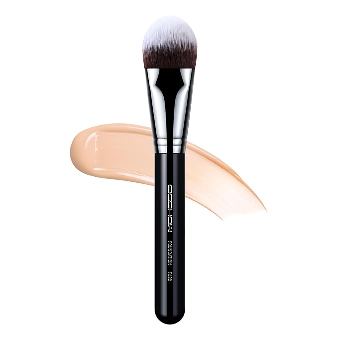 EIGSHOW Flat Foundation Brush, Large Face Makeup Brush with Soft Dense Synthetic Bristles for Blending Liquid Cream Powder (F628)-VivaGrace Women