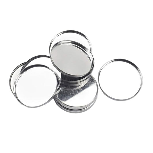 20 Pieces Empty Round Metal Tin Palette Pans Round Metal Pans Cosmetic Eyeshadow Pans for Eyeshadow Palette Magnetic Makeup Palette, 36mm Diameter 3.5mm Height-VivaGrace Women