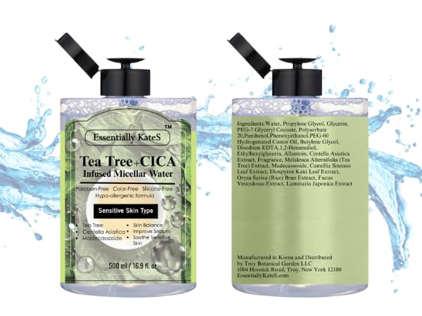 Micellar Water 500ml (16.9 Fl oz), a Jumbo size, Effectively Removes Eye & Face Make-up, No Oil and No Alcohol - Very Moisturizing and Not Painful, a Korean Skin Care-VivaGrace Women