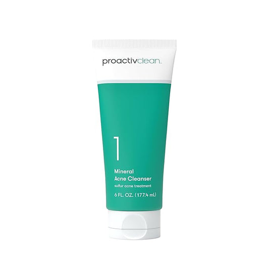 Proactiv Clean Mineral Acne Cleanser- Sulfur Acne Treatment Face Wash for Sensitive Skin- Gentle Daily Acne Cream Facial Cleanser with Soothing Chamomile- 6oz-VivaGrace Women