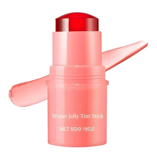 Milk Jelly Blush Cooling Water Jelly Tint, Milk Jelly Tint Jelly Blush Stick, Milk Lip And Cheek Stick, Sheer Lip & Cheek Stain, Jelly Tint Makeup (Pink, Free Size)-VivaGrace Women