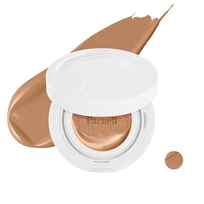 Parnell Cicamanu Serum Cushion - Moisturizing Foundation for Soothing, Coverage, Glass Skin and Lightweight for Sensitive and Dry Skin Pearl Skin (0.52 Fl Oz) (34N)-VivaGrace Women