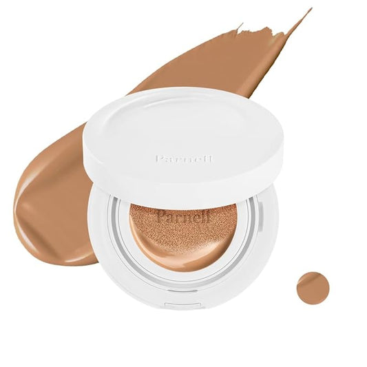 Parnell Cicamanu Serum Cushion - Moisturizing Foundation for Soothing, Coverage, Glass Skin and Lightweight for Sensitive and Dry Skin Pearl Skin (0.52 Fl Oz) (34N)-VivaGrace Women