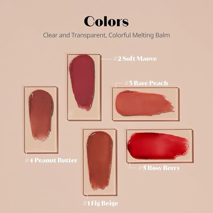 ETUDE Ginger Sugar Melting Balm Stick 05 Rosy Berry | Tinted Moisturizing Lip balm | Natural Ingredients Hydrate Ginger, Sugar, Shea Butter Moisturizing Relaxing Effect | K-Beauty-VivaGrace Women