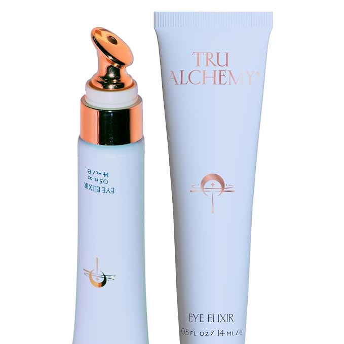 Tru Alchemy Eye Elixir Cooling Eye Treatment Cream - Dark Circle Eye Cream for Puffiness and Bags Under Eyes - Caffeine, Hyaluronic Acid, Vitamin C (2-Pack)-VivaGrace Women
