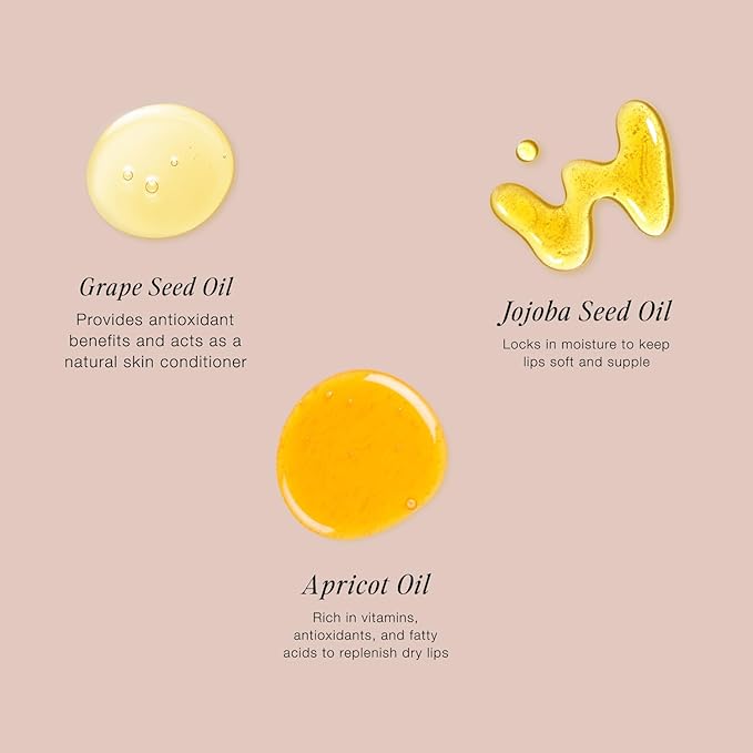 Jouer Bonnes Fêtes Deluxe Mini Lip Oil - Tinted Hydrating Lip Oil Gloss – Moisturizing Dry Lip Treatment Serum - Fragrance Free Tinted Lip Oil - Jojoba Seed Oil and Apricot Oil Formula - Valued at $42-VivaGrace Women