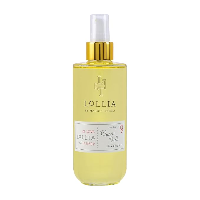 LOLLIA In Love Dry Body Oil, 6.8 Fl. Oz. – Classic Petal – Women’s, Scented, Moisturizing, Dry Body Oil for Women, For All Skin Types-VivaGrace Women