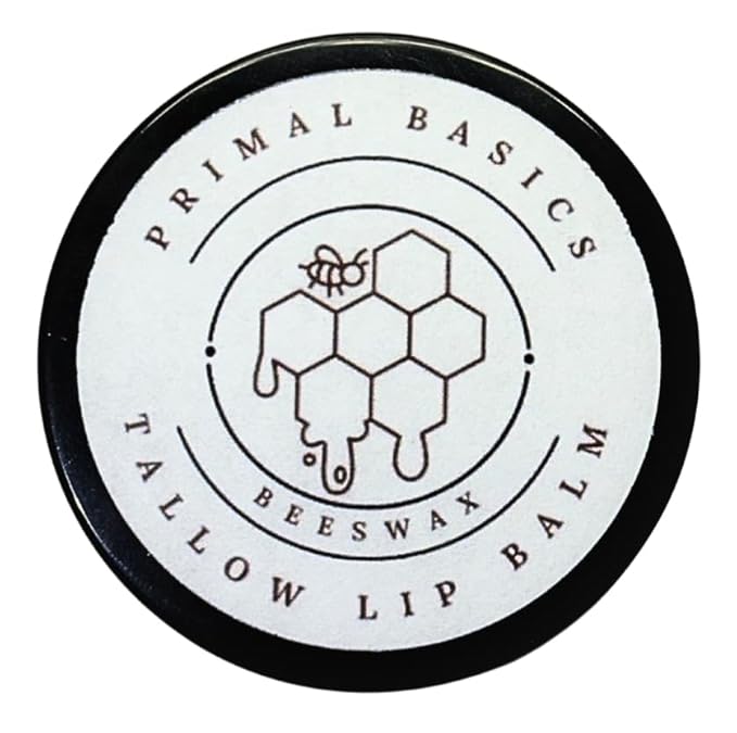 100% Grass Fed Grass Finished Beef Tallow and Beeswax Lip Balm, Face Moisturizer, Body Balm, for Oily, Dry, Sensitive Skin, USA Made-VivaGrace Women