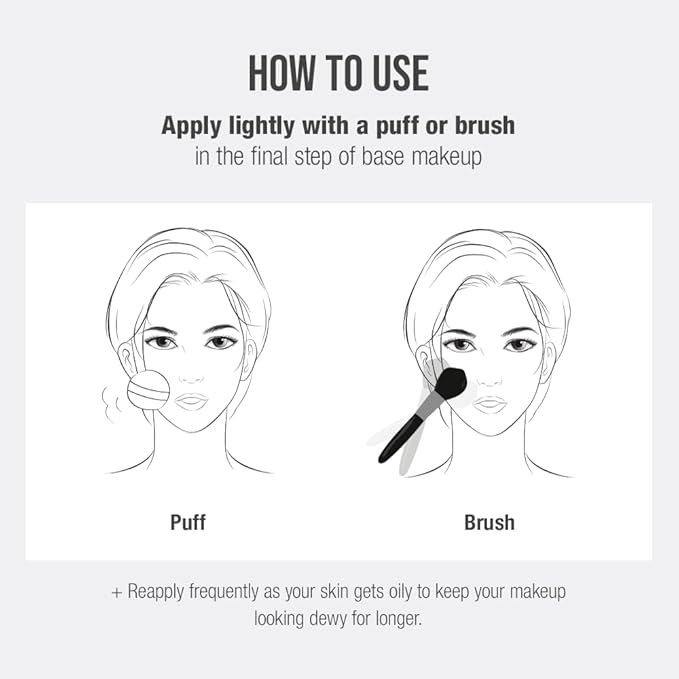 Translucent Set Finishing Powder - Sebum Control Face Loose Powder, Matte & Silky Finish, Lightweight, Long-lasting, Korean Makeup, 0.24 Oz. (01 White, 0.24 Oz.)-VivaGrace Women
