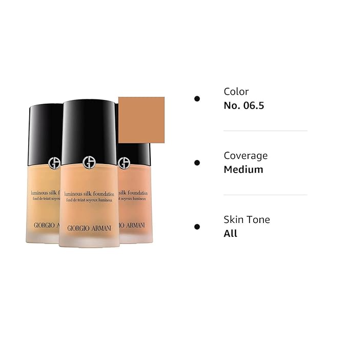 GIORGIO ARMANI Luminous Silk Foundation - # 6.5 (Tawny) 30ml/1oz-VivaGrace Women