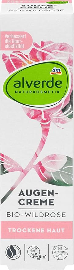 MIZPZL Alverde NATURAL COSMETICS Eye cream wild rose, 15 ml-VivaGrace Women