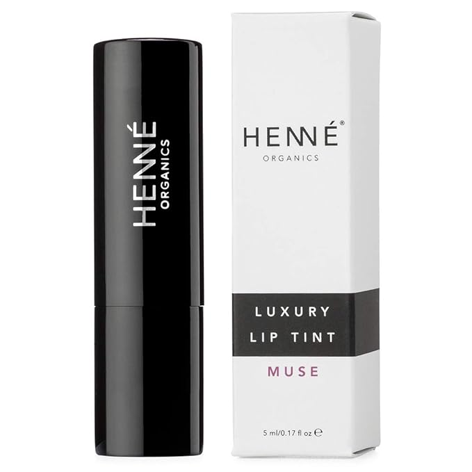 Henné Organics Luxury Lip Tint - Moisturizing, Sheer Natural Color - Muse (Berry Mauve)-VivaGrace Women