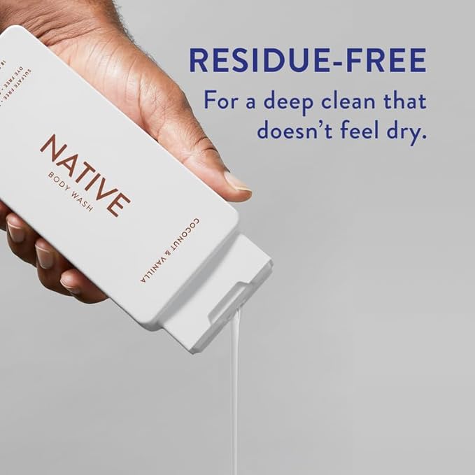 Native Body Wash Contains Naturally Derived Ingredients | for Women & Men, Sulfate, Paraben, & Dye Free Leaving Skin Soft & Hydrated |Coconut & Vanilla, Lavender Rose, & Cucumber Mint, 18 oz Pack of 3-VivaGrace Women