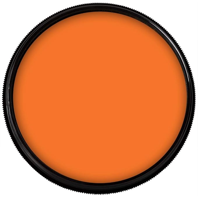Mehron Makeup Foundation Greasepaint | Stage, Face Paint, Body Paint, Halloween Makeup 1.25 oz (38 g) (ORANGE)-VivaGrace Women
