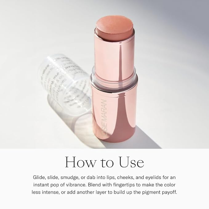 Josie Maran Color Stick & Lip Gloss Makeup Set - Argan Oil-Based Makeup Balm for Lips, Cheeks & Eyes + Hyaluronic Acid Infused Plumping Lip Gloss (2 Piece Set)-VivaGrace Women