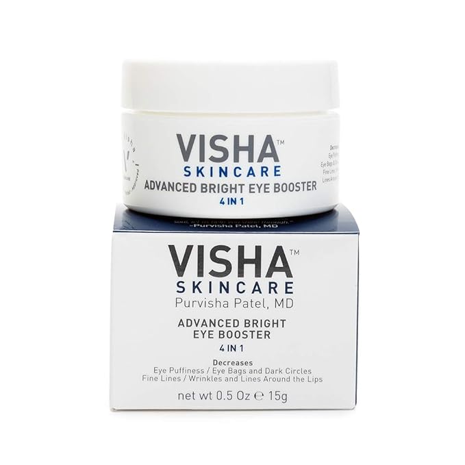 Skincare Advanced Bright Eye Booster 4 in 1 Cream, Under Eye Cream for Dark Circles and Puffiness, Decreases Wrinkles and Lines Around Eyes and Lips, Reduces Overall Eye Puffiness 0.5oz-VivaGrace Women