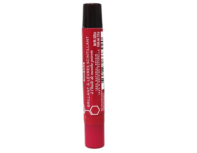 Burt's Bees Lip Shimmer, Rhubarb 0.09 oz (Pack of 3)-VivaGrace Women