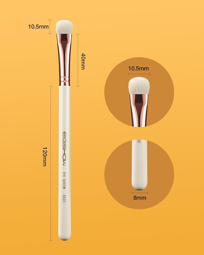 Eyeshadow Brush, EIGSHOWBEAUTY Professional Eye Shadow Brush with Saikoho Goat Hair, Premium Eye Makeup Brush For Blending, Smudging, Shading (E831)-VivaGrace Women