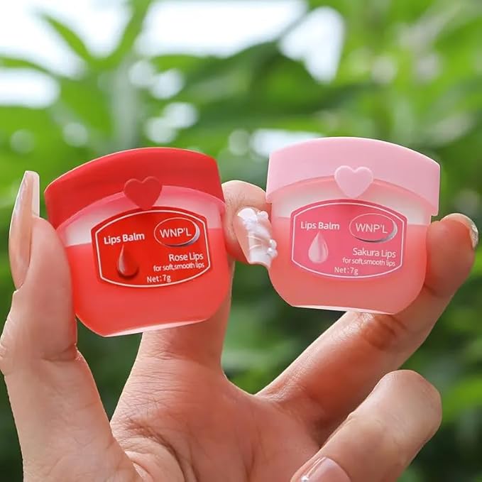 Moisturizing Lip Balm - Pink Flower Lips, 1 Count (Pack of 1)-VivaGrace Women